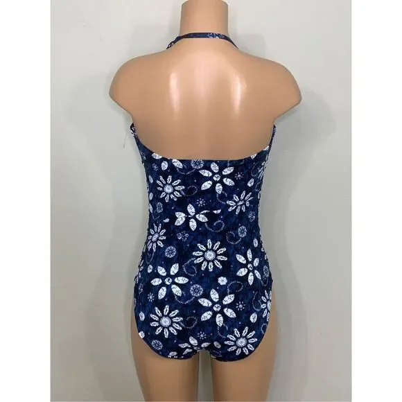 New. Bleu Rod Beattie blue strapless swimsuit. Normally $129. Size 8
